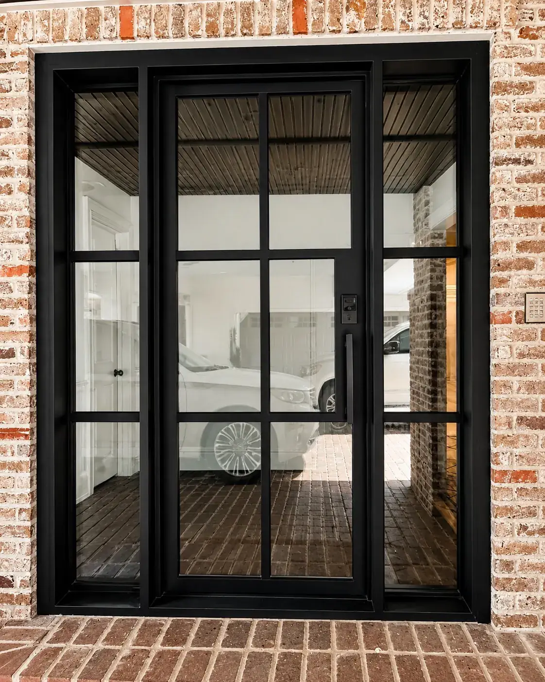 Double entry with sidelights by Blackline Premium Solutions
